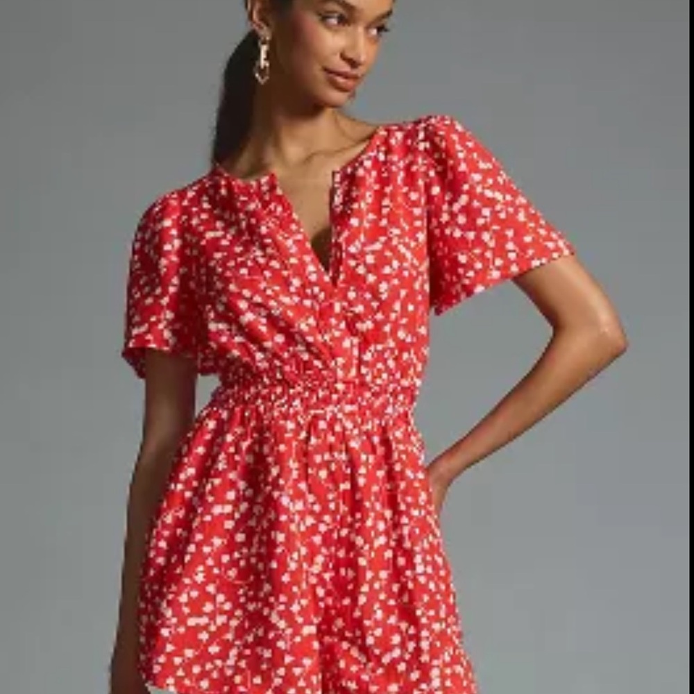 Anthropologie The Somerset Romper: Linen Edition